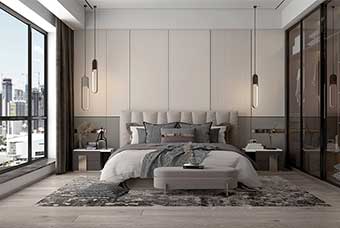 资阳现代风格-卧室