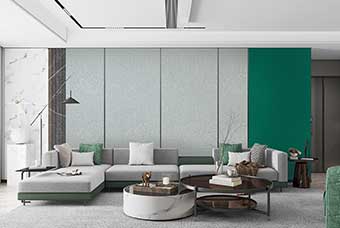 资阳轻奢风格-客厅