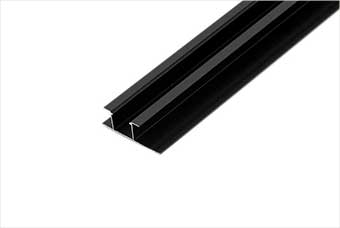 资阳航空纤维墙咔铝合金带灯中条（哑黑氧化）